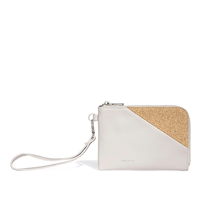 Pixie Mood Stacy Wristlet, Cloud/Cork