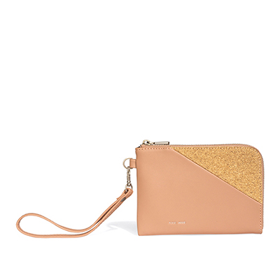 Pixie Mood Stacy Wristlet, Apricot/Cork