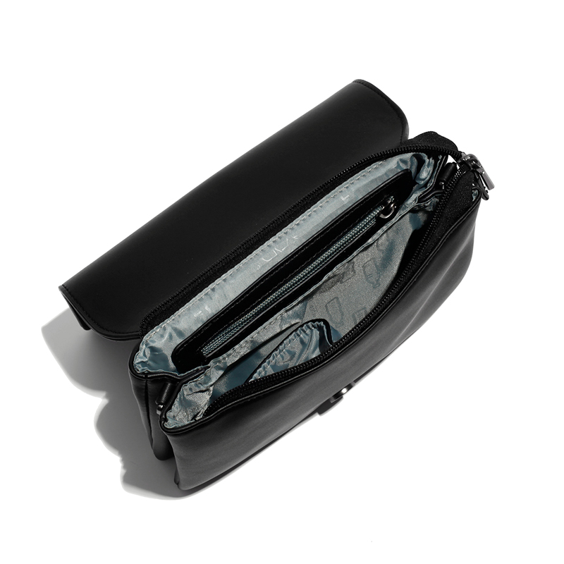 Pixie Mood Gianna Crossbody Bag, Black Croc