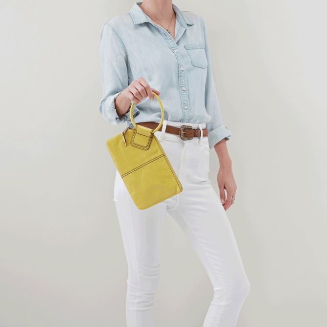 HOBO Sable Wristlet Clutch, Lemongrass