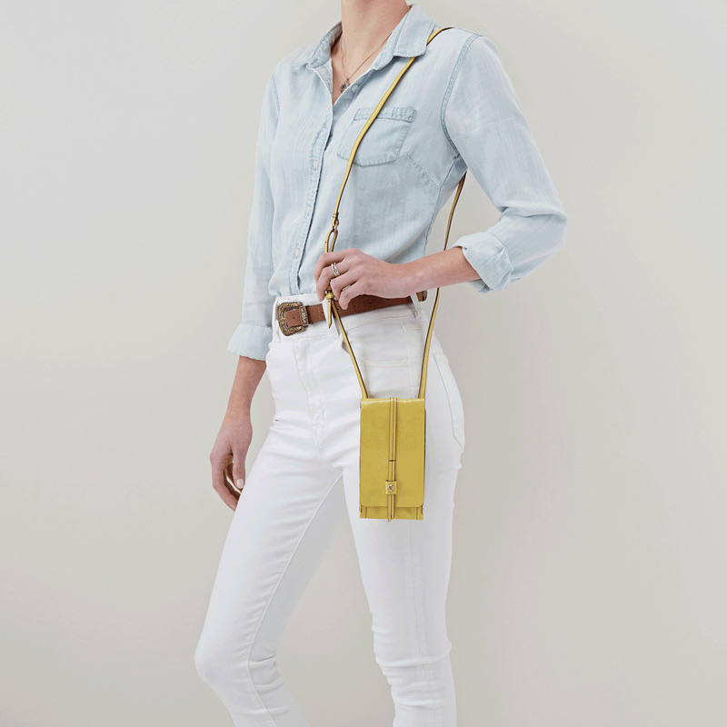 HOBO Token Wallet Crossbody, Lemongrass