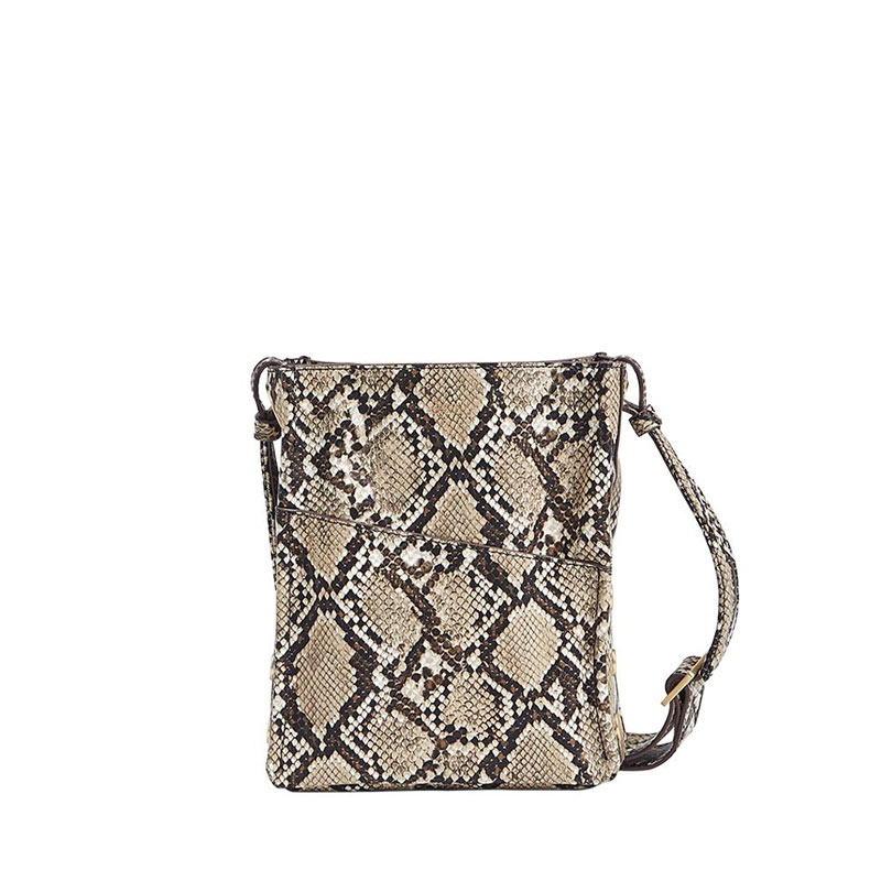 Hammitt Davis Small Handbag, Domino Snake and Brushed Gold