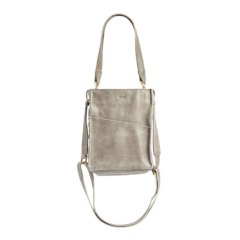 Hammitt Davis Small Handbag, Pewter and Brushed Gold