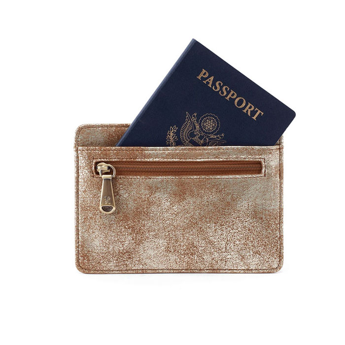 HOBO Euro Slide Credit Card Holder, Gilded Leaf