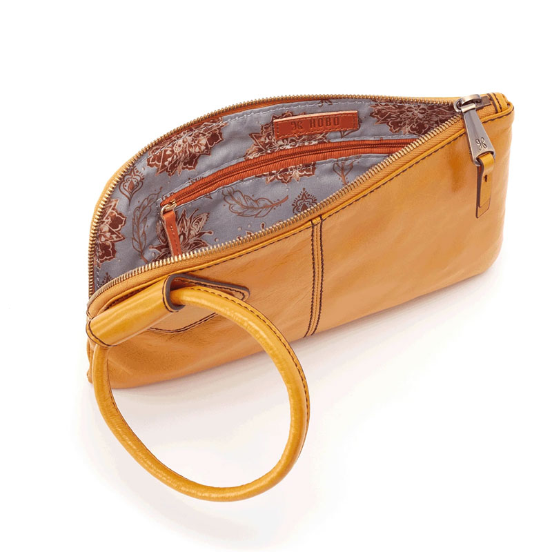 HOBO Sable Wristlet Clutch, Mustard