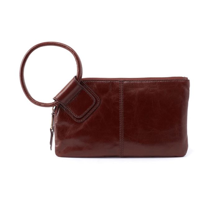 HOBO Sable Wristlet Clutch, Chocolate