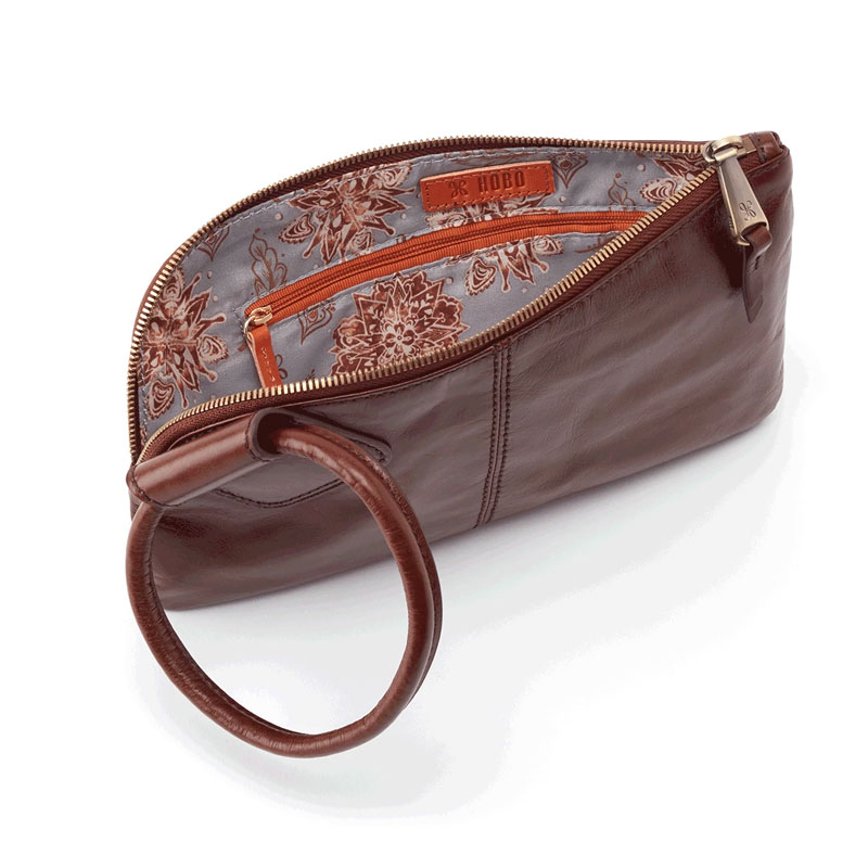 HOBO Sable Wristlet Clutch, Chocolate
