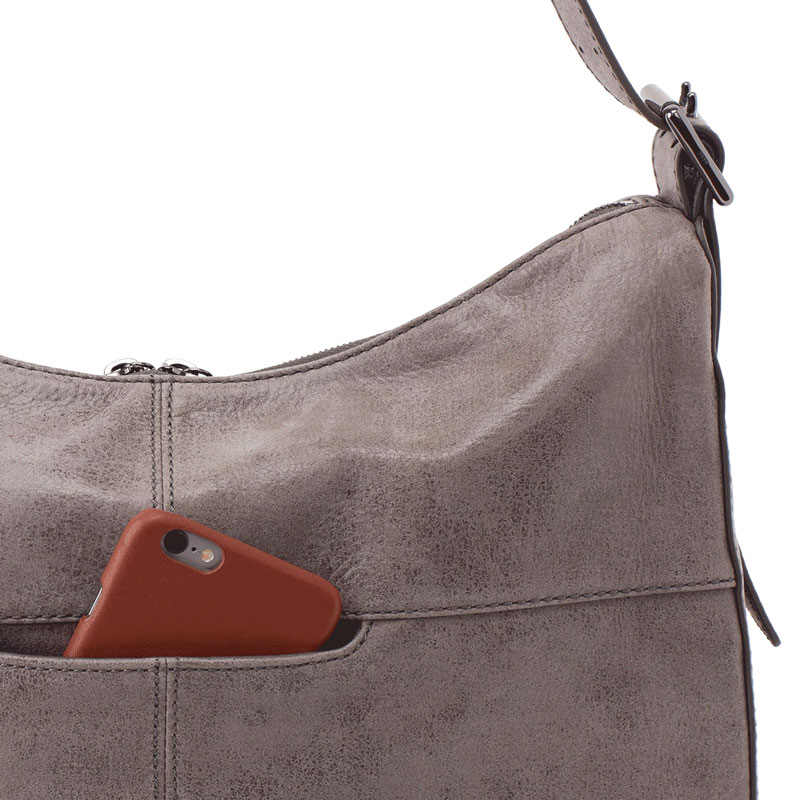 HOBO Valley Shoulder Bag, Titanium