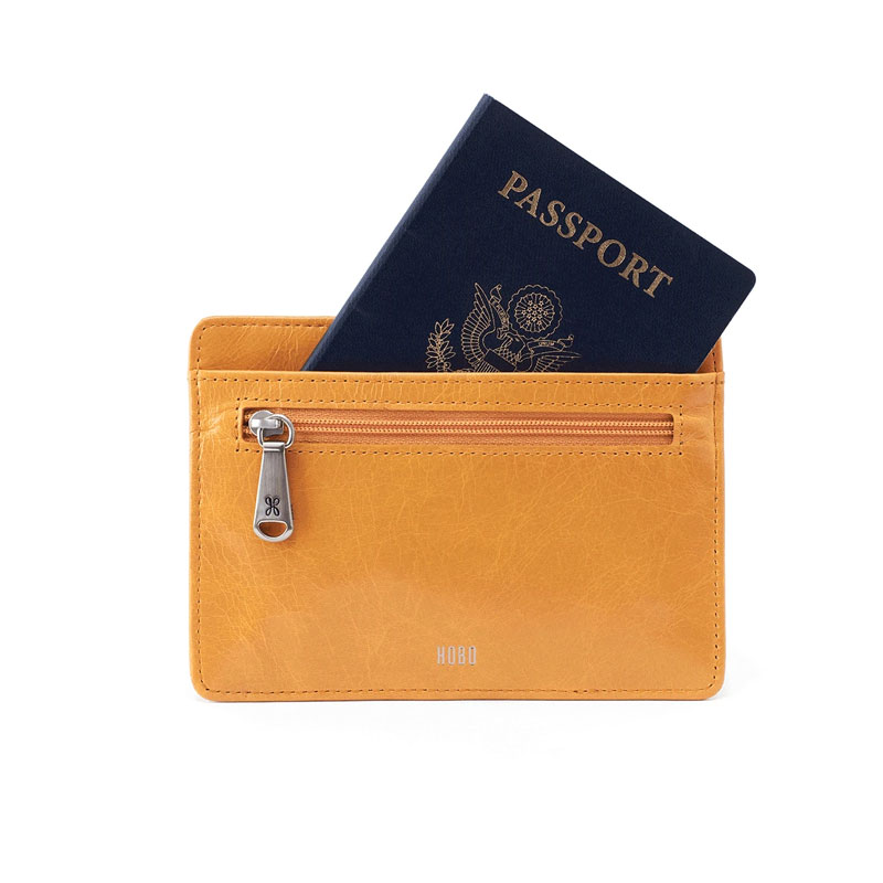HOBO Euro Slide Credit Card Holder, Mustard