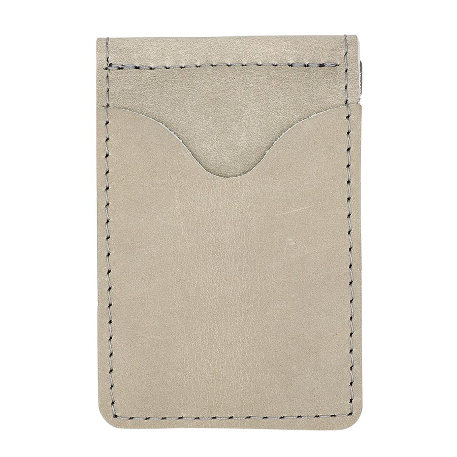 Rustico Money Clip Wallet, Stone