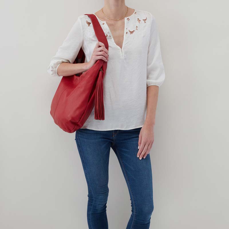 HOBO Gardner Shoulder Bag, Red