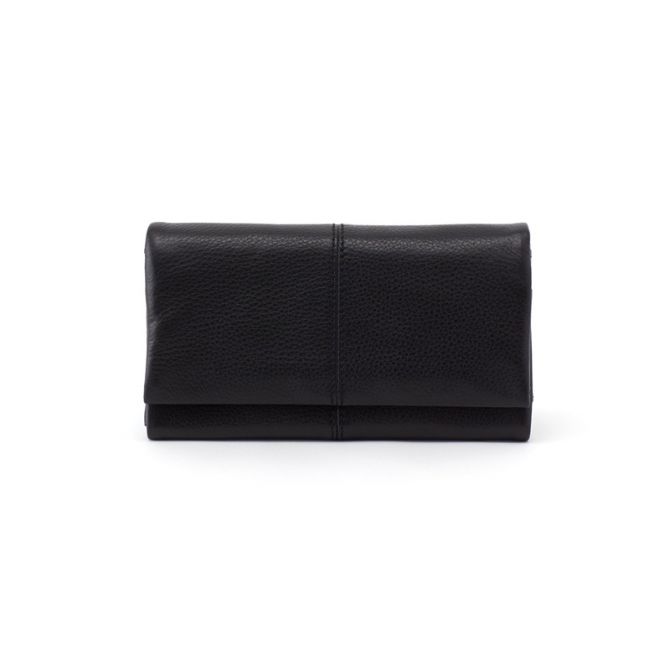 HOBO Keen Continental Wallet, Black