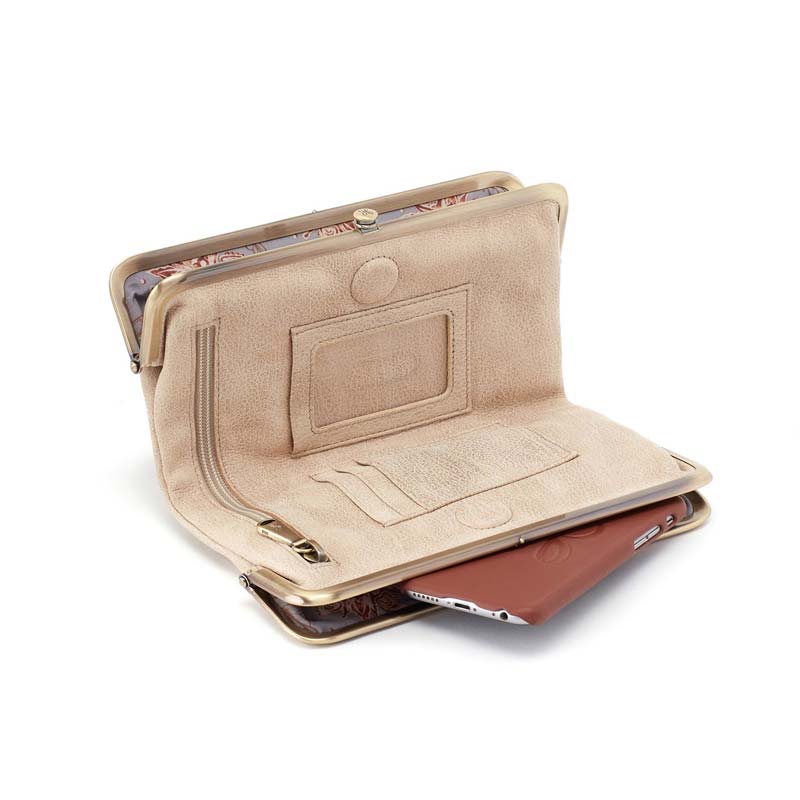 HOBO Lauren Clutch Wallet, Buffed Gold