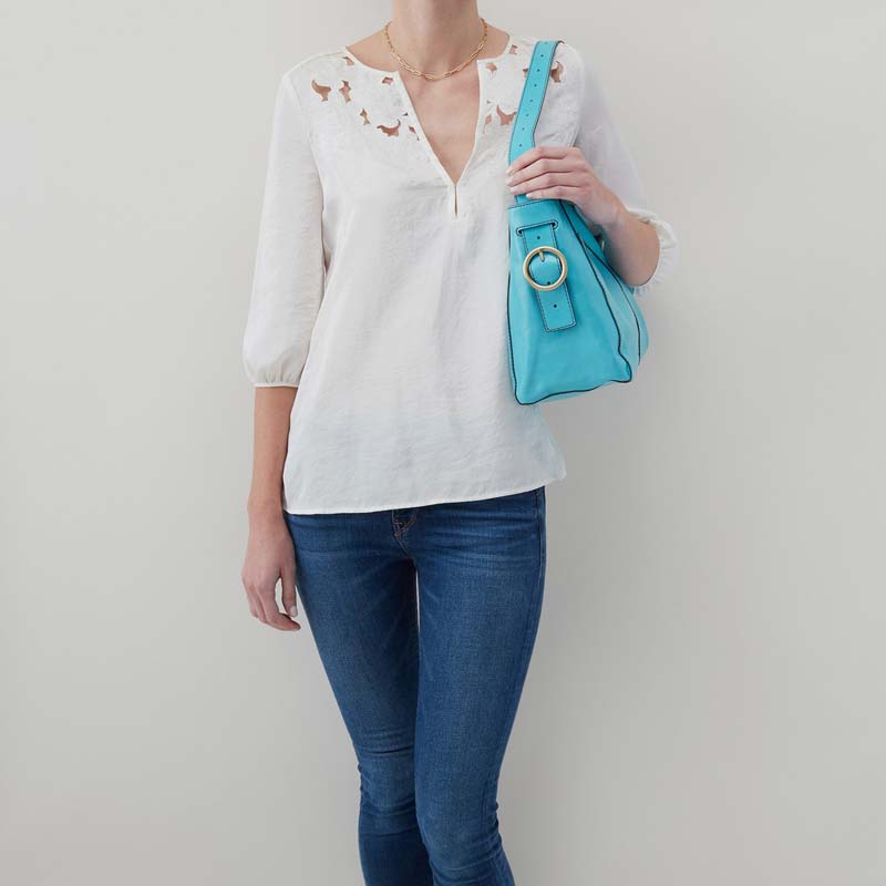 HOBO Render Shoulder Bag, Aqua