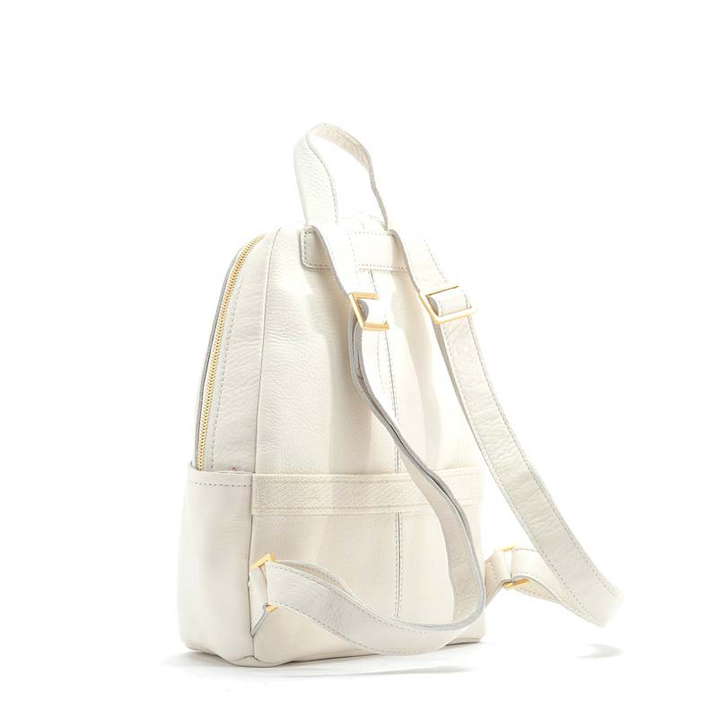 Hammitt Hunter Medium Backpack, Limited Edition Marshmallow White and Brushed Gold