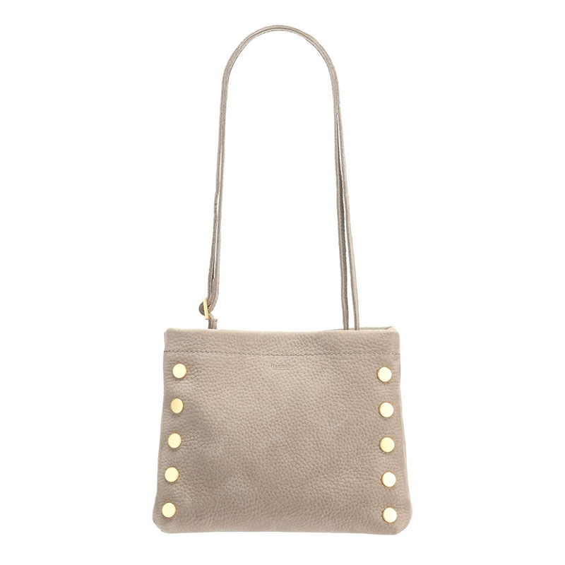 Hammitt Duke Crossbody, Limited Edition Grey Natural and Brushed Gold Tone