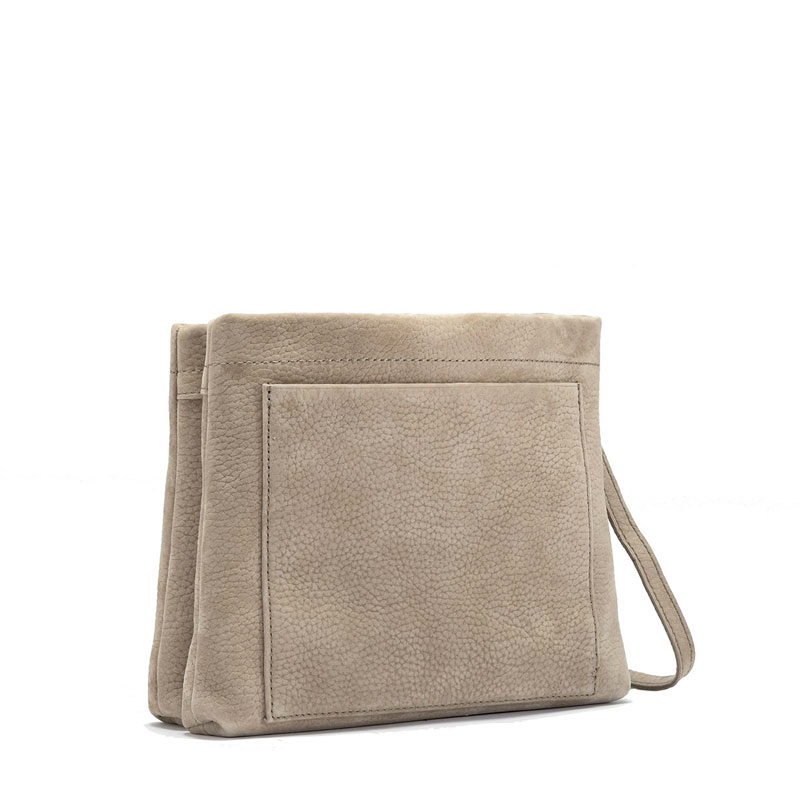 Hammitt Duke Crossbody, Limited Edition Grey Natural and Brushed Gold Tone