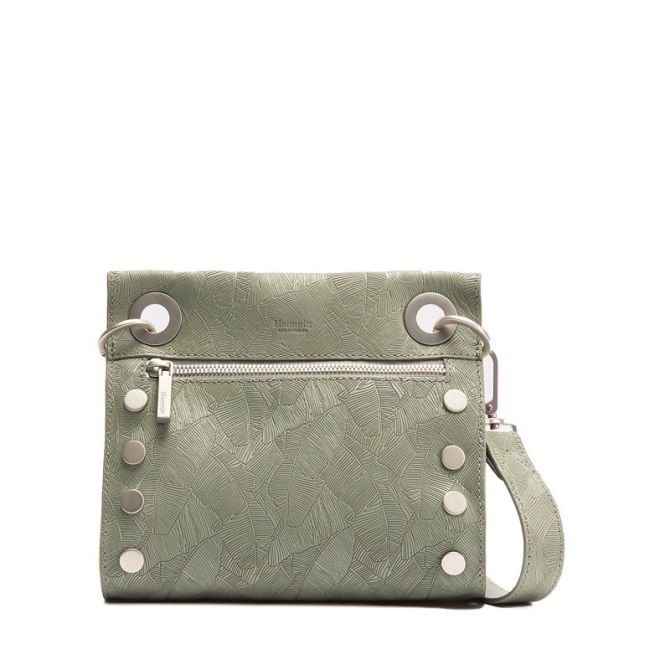 Hammitt Tony Small Crossbody, Limited Edition Pistachio Green and Brushed Silver Tone