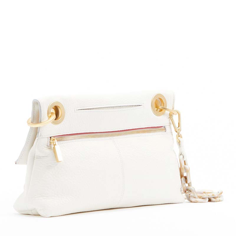 Hammitt VIP Montana Medium Handbag, Marshmallow White and Brushed Gold