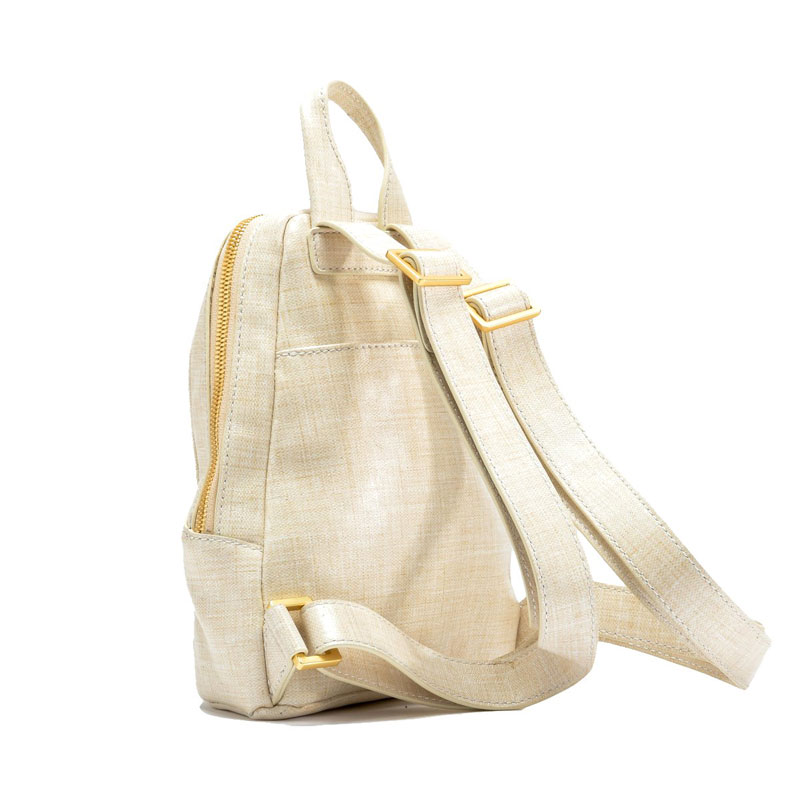 Hammitt Hunter Small Backpack, Limited Edition Semolina Cream and Brushed Gold Tone