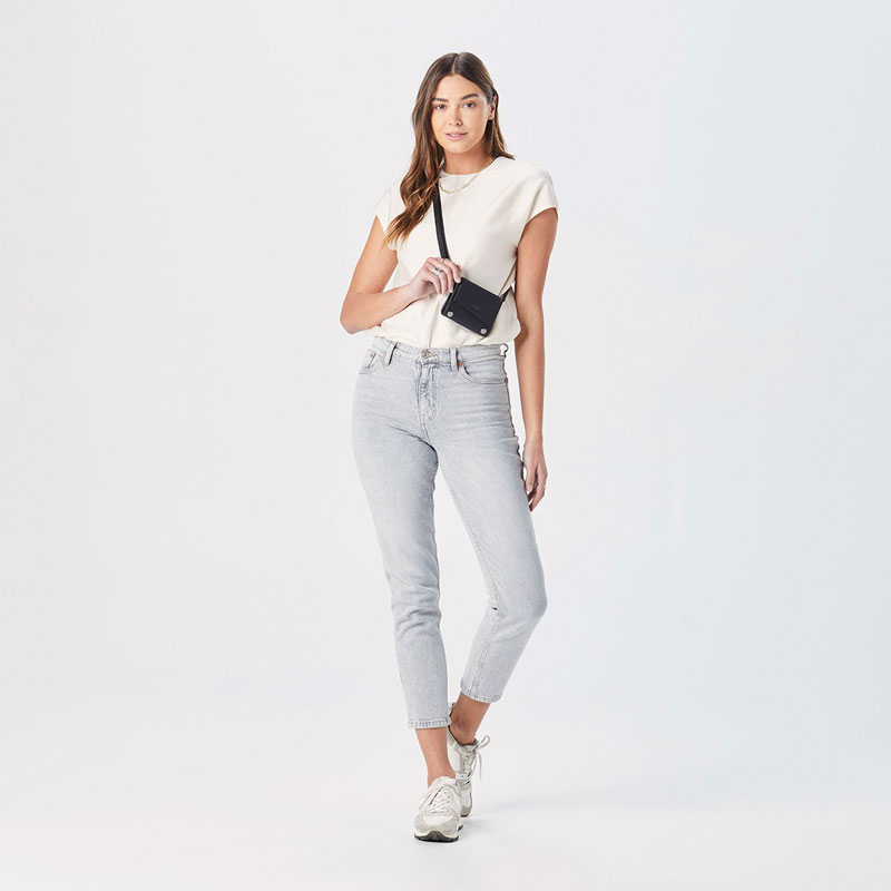 Hammitt Levy Small Wallet, Black and Gunmetal Hardware