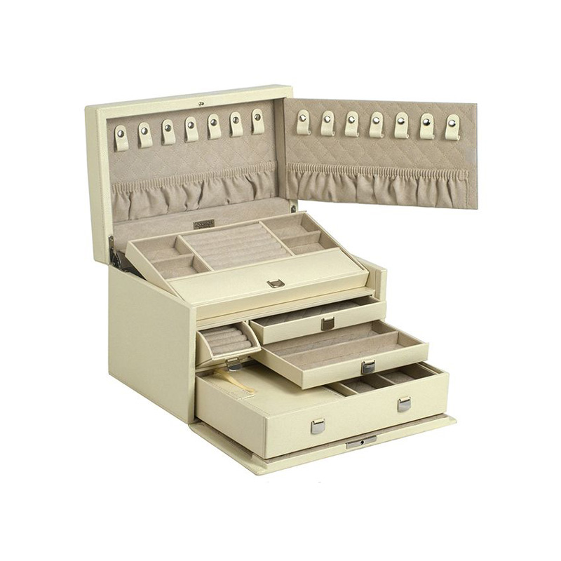 WOLF London Medium Jewelry Box, Cream