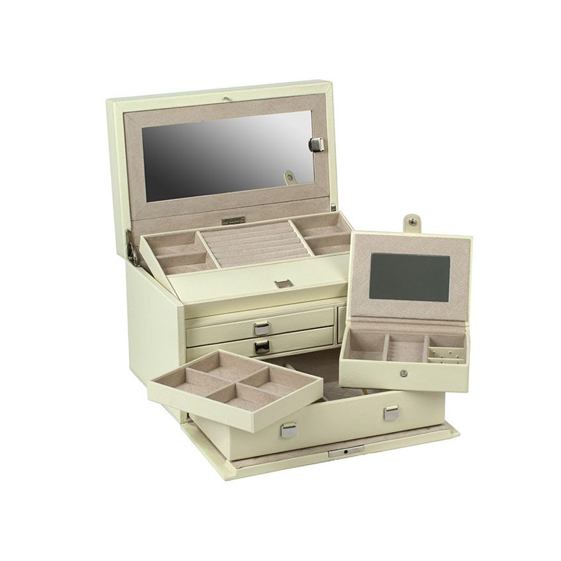 WOLF London Medium Jewelry Box, Cream