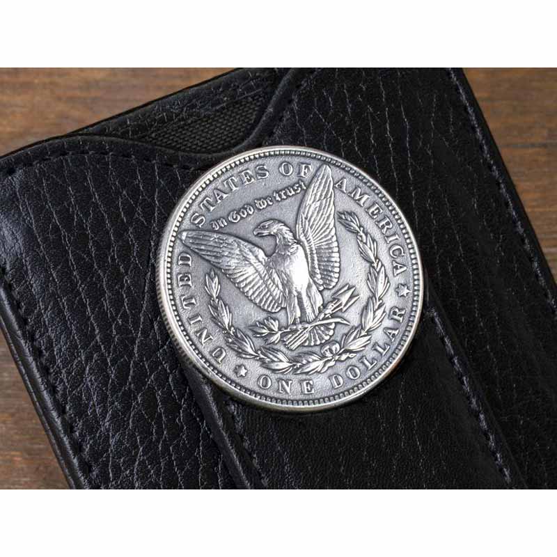 Token & Icons 1800s Morgan Silver Dollar Money Clip Wallet