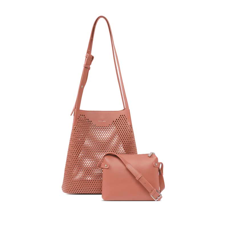 Pixie Mood Diamond Shoulder Bag, Desert Clay