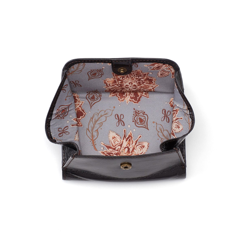 Hobo Change Card Case, Black