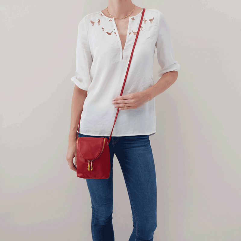 Hobo Fern Crossbody, Scarlet