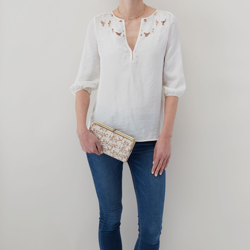 Hobo Lauren Clutch Wallet, Botanical Beauty