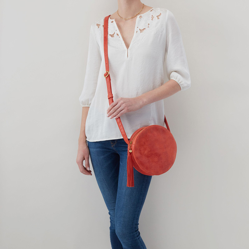 Hobo Moon Crossbody, Lava