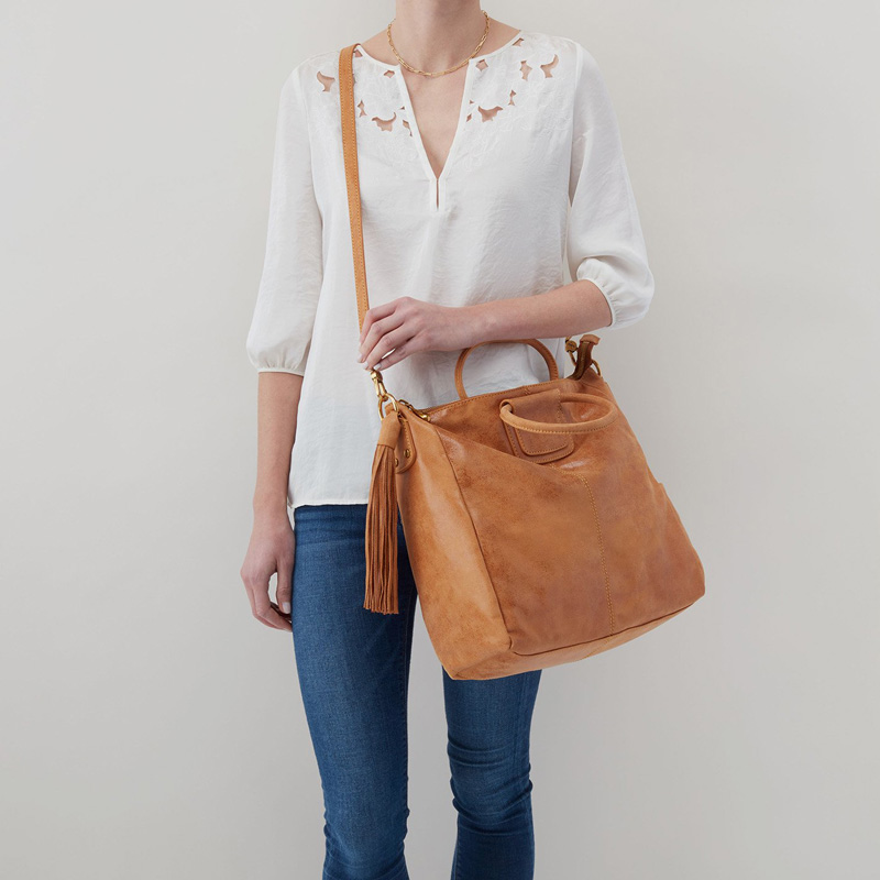 Hobo Sheila Large Satchel, Whiskey
