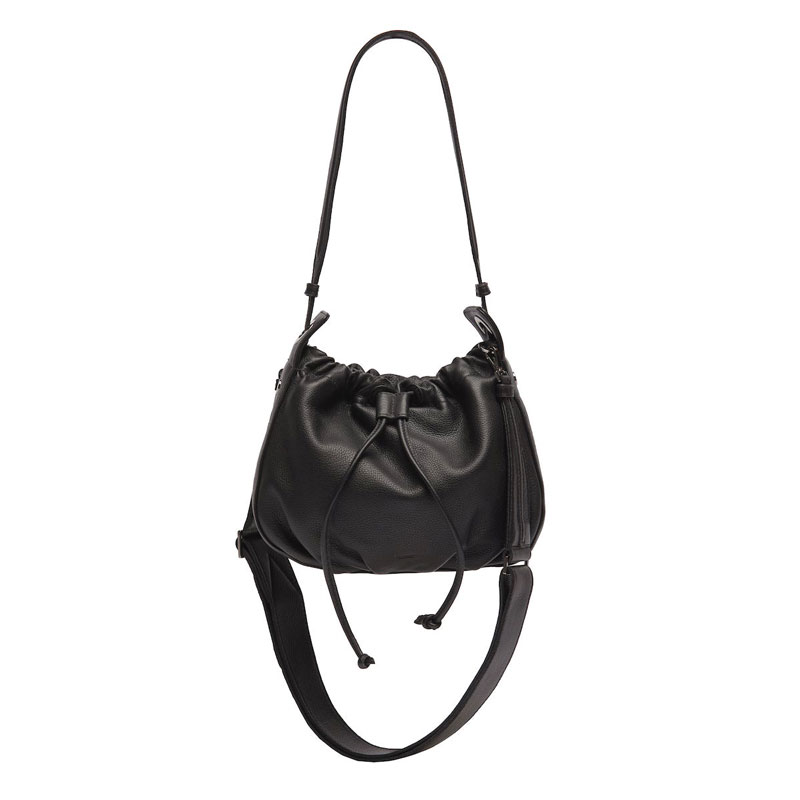 Hammitt Cooper Medium Bag in Black and Gunmetal Hardware