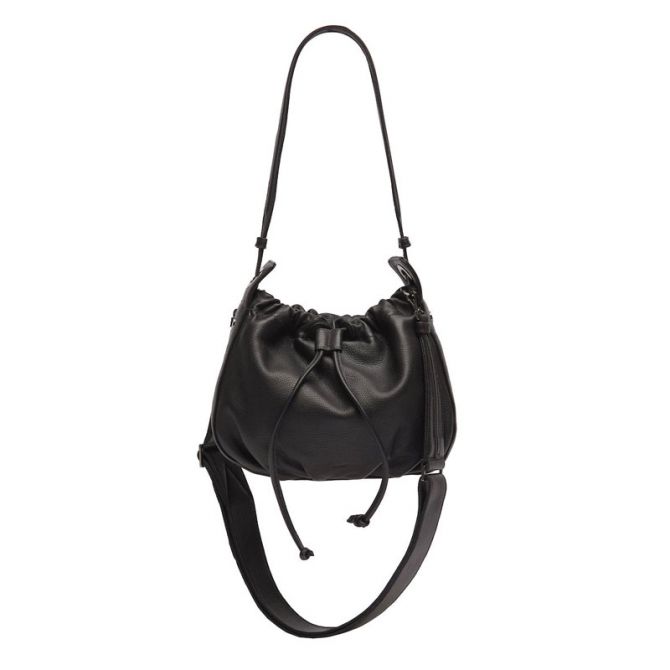 Hammitt Cooper Medium Bag in Black and Gunmetal Hardware