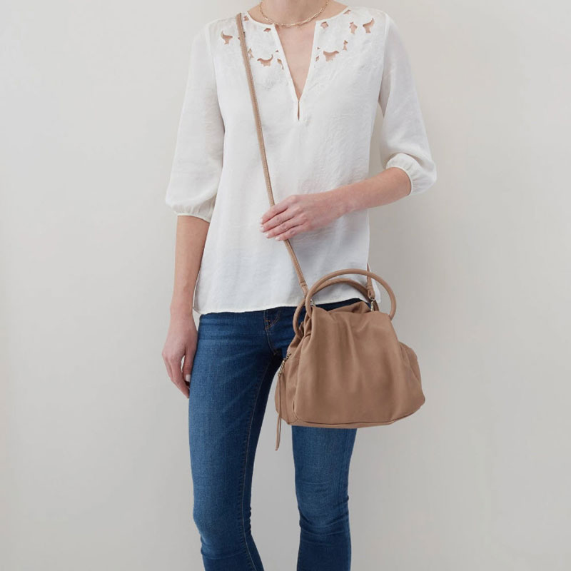 Hobo Darling Small Satchel, Taupe