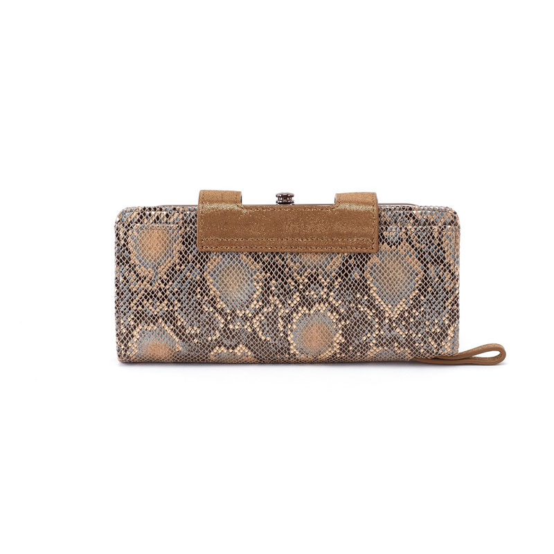 HOBO Nancy Continental Wallet, Limited Edition Metal Snake