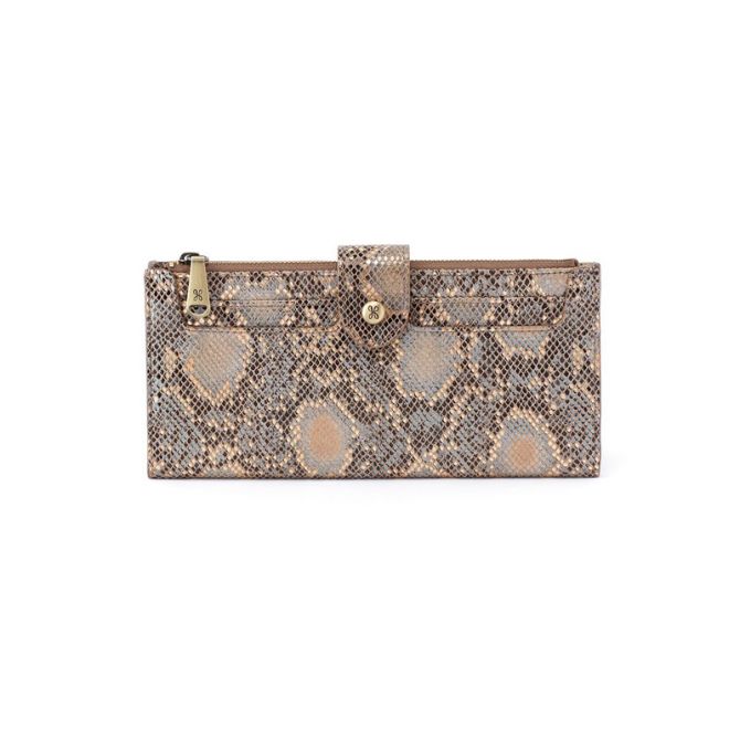 HOBO Dunn Continental Wallet, Limited Edition Metal Snake