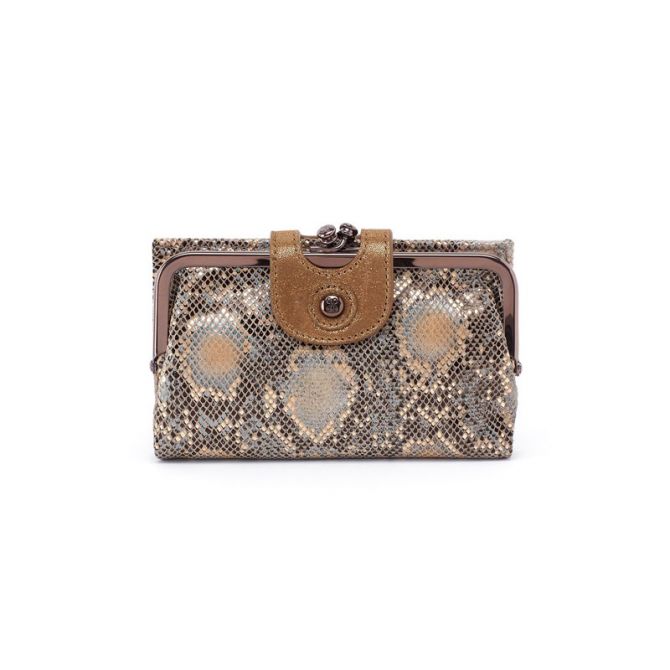HOBO Alice Compact Wallet, Limited Edition Metal Snake
