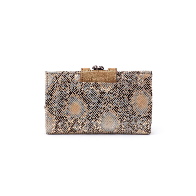 HOBO Alice Compact Wallet, Limited Edition Metal Snake