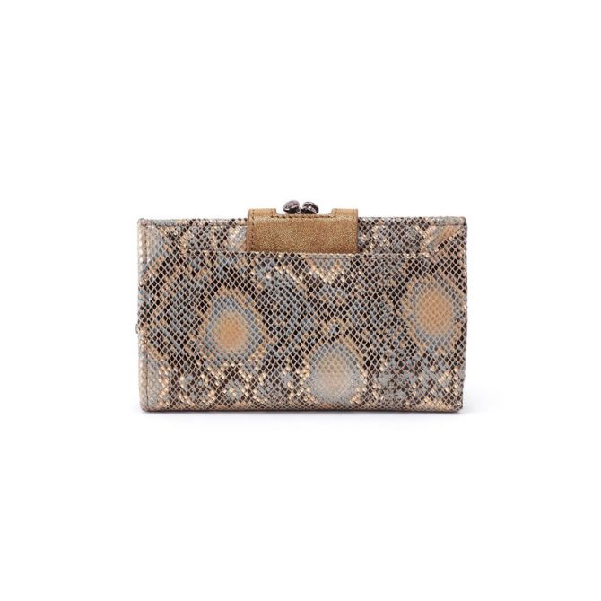 HOBO Alice Compact Wallet, Limited Edition Metal Snake | VI