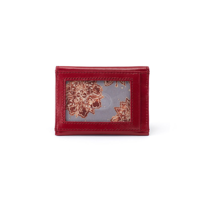 HOBO KIP Card Case, Cardinal Vintage Hide