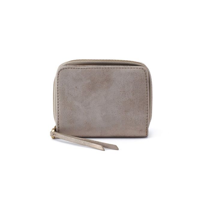 HOBO Pride Zip Around Wallet, Granite Gold Metallic