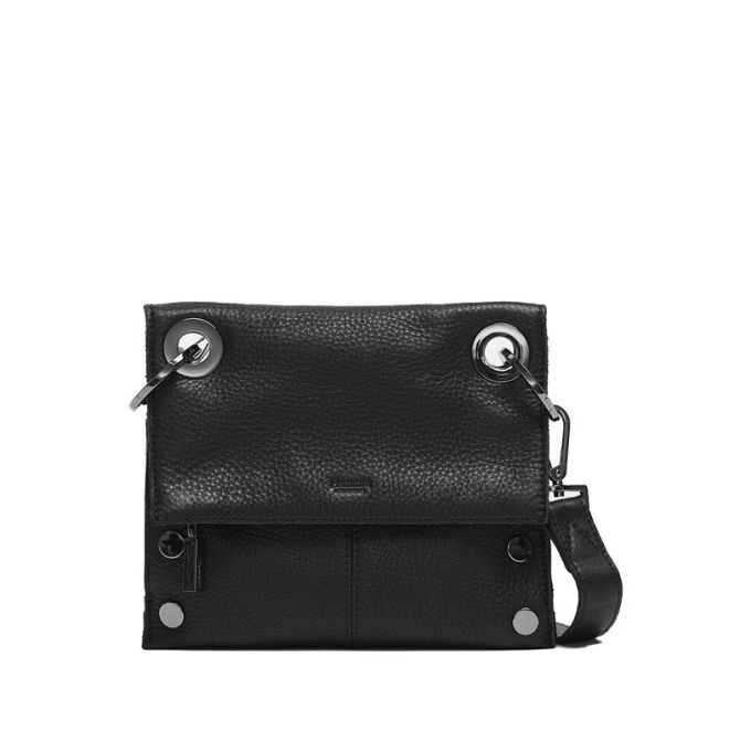 Hammitt Montana Rev Small Crossbody, Black and Gunmetal Hardware