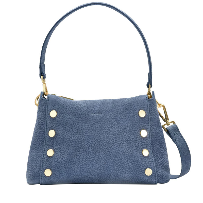 Hammitt Bryant Medium Top Handle Bag, Skies Nubuck and Brushed Gold Tone Hardware