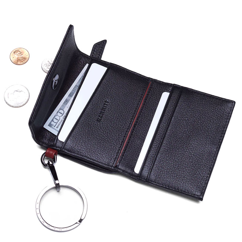 Hammitt Royce Wallet, Black and Gunmetal Hardware