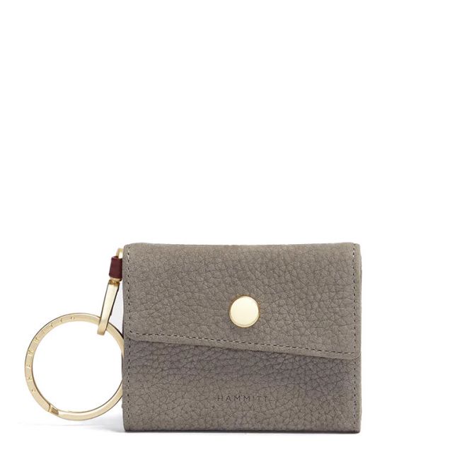 Hammitt Royce Wallet, Grey Natural and Brushed Gold Tone Hardware