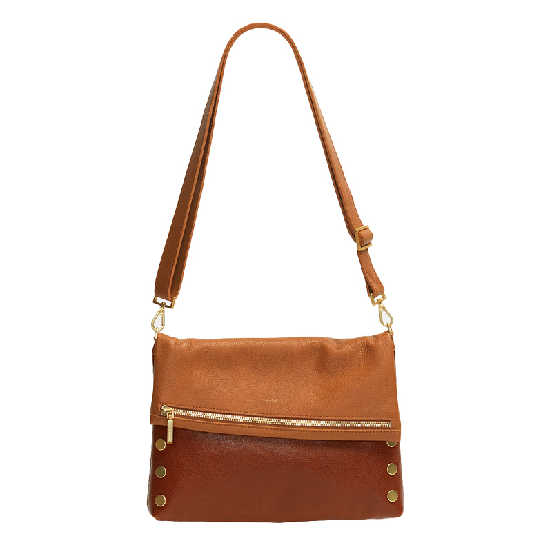 Hammitt VIP Large Crossbody Bag, Limited Edition Manzanita Tan and Brushed Gold Tone Hardware