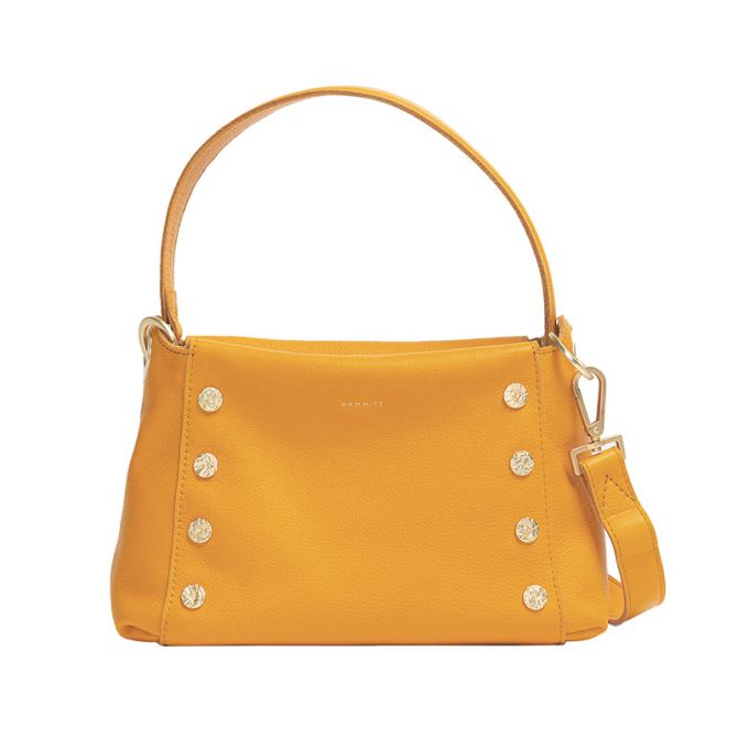 Hammitt Bryant Medium Top Handle Bag, Limited Edition Tangerine and Brushed Gold Tone Hardware
